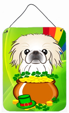 Pekingese St. Patricks Day Wall or Door Hanging Prints