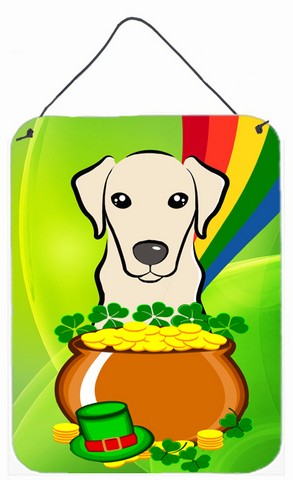 Yellow Labrador St. Patricks Day Wall or Door Hanging Prints