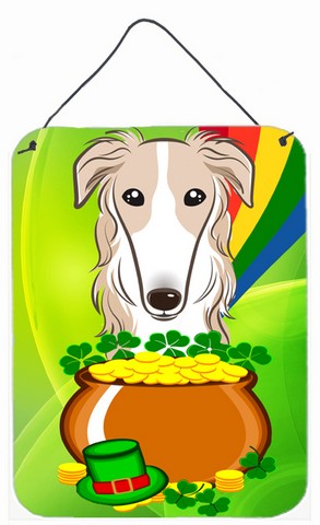 Borzoi St. Patrick's Day Wall or Door Hanging Prints