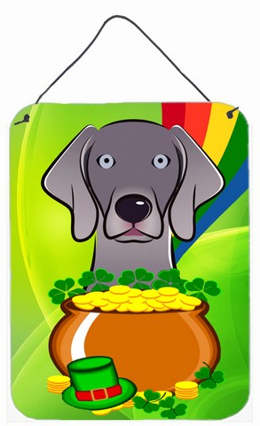Weimaraner St. Patricks Day Wall or Door Hanging Prints