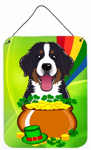 Bernese Mountain Dog St. Patricks Day Wall or Door Hanging Prints
