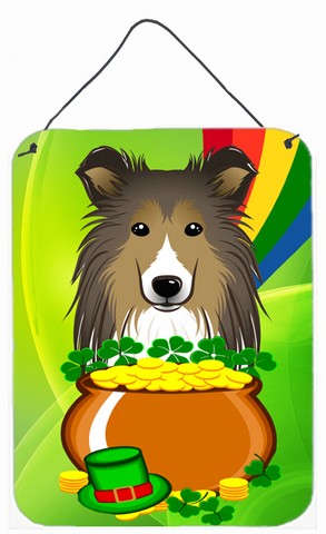 Sheltie St. Patricks Day Wall or Door Hanging Prints