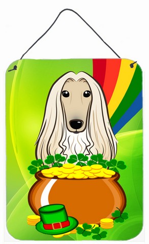 Afghan Hound St. Patricks Day Wall or Door Hanging Prints
