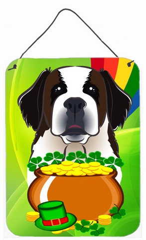 Saint Bernard St. Patricks Day Wall or Door Hanging Prints