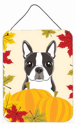 Boston Terrier Thanksgiving Wall or Door Hanging Prints