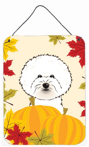 Bichon Frise Thanksgiving Wall or Door Hanging Prints