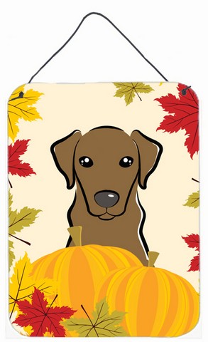 Chocolate Labrador Thanksgiving Wall or Door Hanging Prints