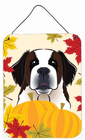 Saint Bernard Thanksgiving Wall or Door Hanging Prints