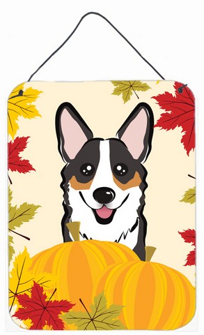 Tricolor Corgi Thanksgiving Wall or Door Hanging Prints