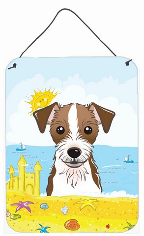 Jack Russell Terrier Summer Beach Wall or Door Hanging Prints