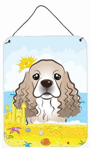 Cocker Spaniel Summer Beach Wall or Door Hanging Prints