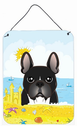 Picture of Carolines Treasures BB2095DS1216 French Bulldog Summer Beach Wall or Door Hanging Prints