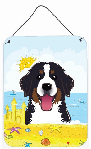 Bernese Mountain Dog Summer Beach Wall or Door Hanging Prints