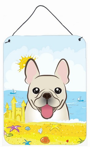 French Bulldog Summer Beach Wall or Door Hanging Prints