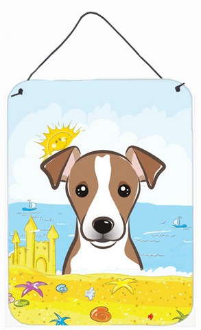 Jack Russell Terrier Summer Beach Wall or Door Hanging Prints