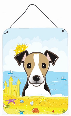 Jack Russell Terrier Summer Beach Wall or Door Hanging Prints
