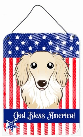 Longhair Creme Dachshund Wall or Door Hanging Prints