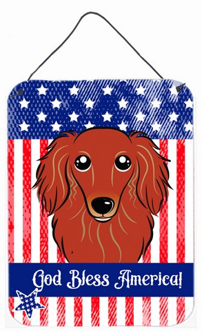 Longhair Red Dachshund Wall or Door Hanging Prints