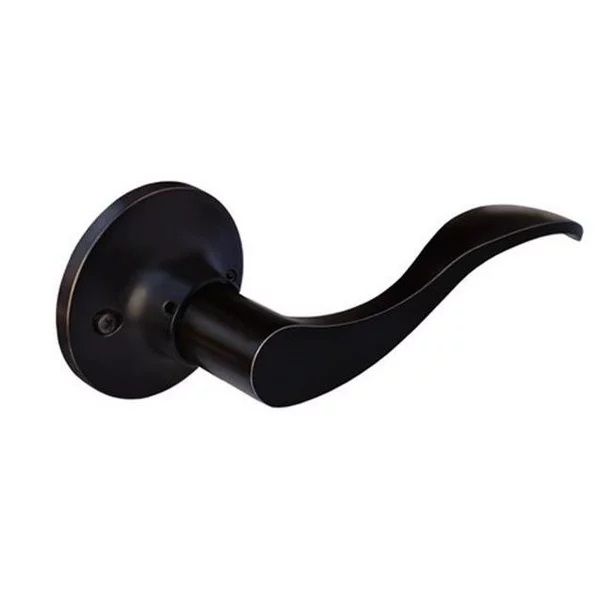 Prelude Dummy Right Lever Door Lock with Knob Handle Lockset- Oil Rubbed Bronze