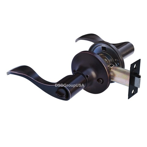 Prelude Privacy Lever Door Lock with Knob Handle Lockset- Oil Rubbed Bronze -  Constructor, CON-PRE-ORB-BK