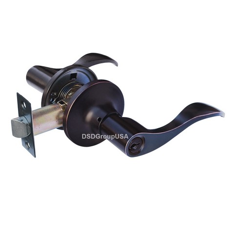 Prelude Entry Lever Door with Handle Lockset, Oil Rubbed Bronze