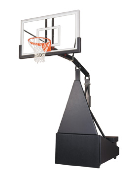 Picture of First Team Storm Pro Steel-Glass Portable Basketball System- Brick Red