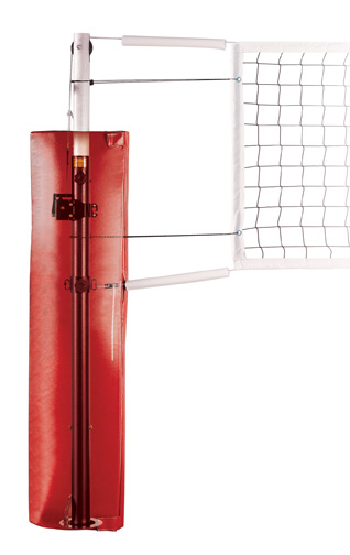 Picture of First Team Frontier Complete Steel Competition Steel Volleyball System- Brick Red