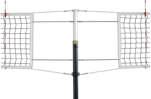 Picture of First Team Astro Complete-SBS Aluminum Competition Aluminum Volleyball System- Sienna Orange