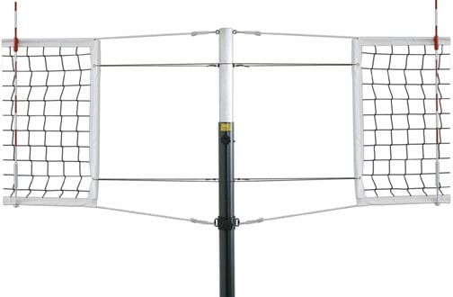 Picture of First Team Astro Express-SBS Aluminum Competition Aluminum Volleyball System with Sockets- Brick Red