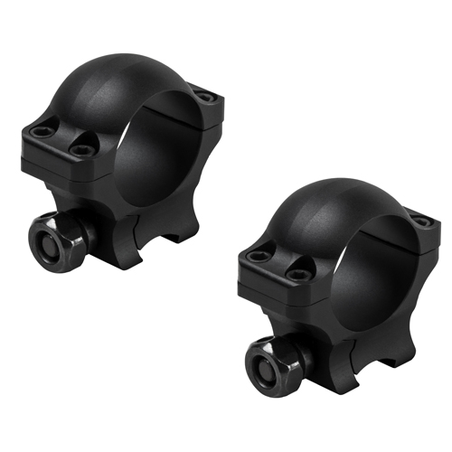 VR38D09 0.9 in. Hunter Rings, Black Anodized Aluminum