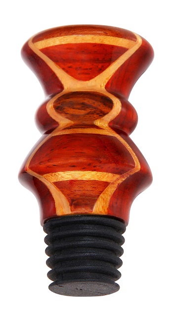 Picture of VinoStrumenti VSWSAW1 Multiwood Flat Top All Wood Wine Bottle Stopper