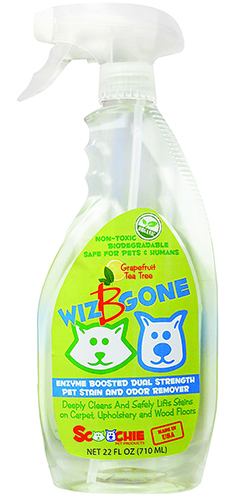 Picture of Schoochie Pet 100 Wiz B Gone Stain and Odor Remover For Carpet and Upholstery- 22 oz.