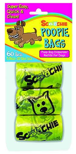 Picture of Schoochie Pet 400 PoopiePoop Bags Refill Rolls - 3 Pack