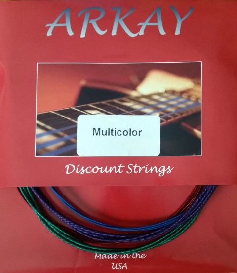 Picture of Arkay Discount RK45-125M Standard 45-125 Gauge Bass Guitar Strings&#44; Multi Color