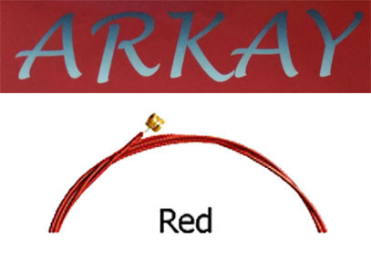 Picture of Arkay Discount RK.E12R Standard Electric 12 Gauge Guitar Strings Light&#44; Red