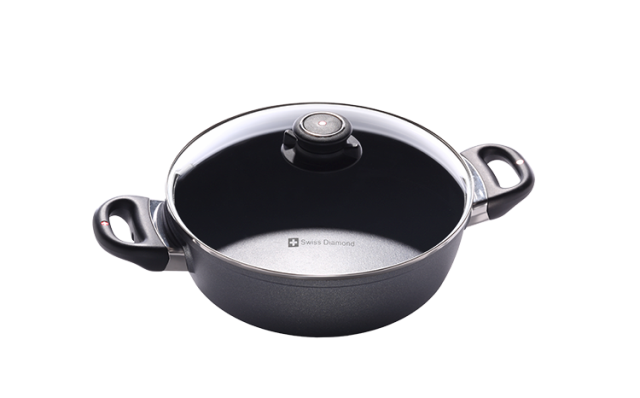 Picture of Swiss Diamond 6824c 9.5 in. Nonstick Casserole - 3.2 qt.