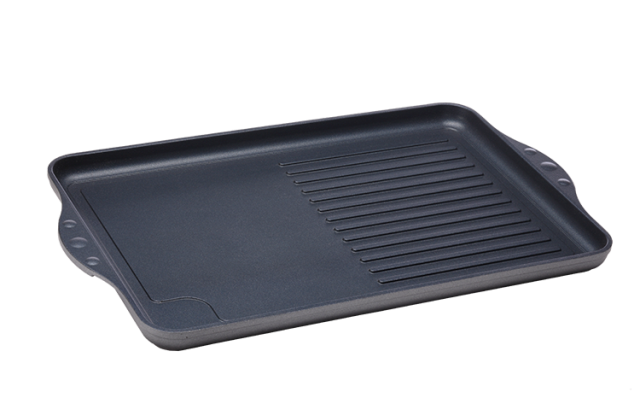 Picture of Swiss Diamond 64328-2 Nonstick Double Burner Grill & Griddle Combo