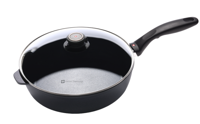 Picture of Swiss Diamond 6726C 10.25 in. Nonstick Saute Pan - 3.8 qt. with Lid