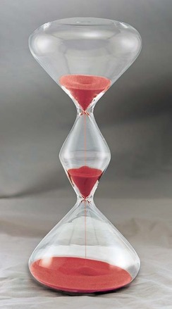 30 Minutes Triple Globe Red Sand Timer
