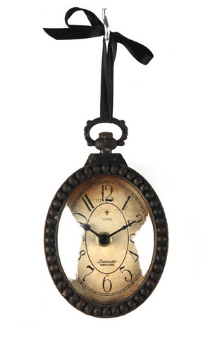 Picture of Zentique PC021 Iron Clock&#44; 3.75 x 6.25 in.