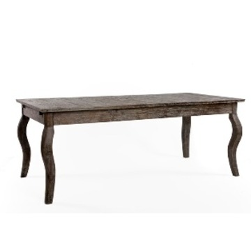 Picture of Zentique T001 E271 Rhone Oak Dining Table- Limed Charcoal Oak - 99 x 31 x 39.5 in.