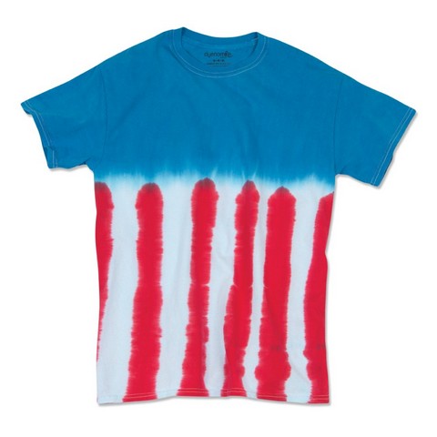 200US 100 Percent Cotton US Flag Tee for Men- Royal - 3XL