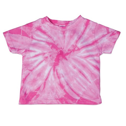 Dyenomite 20TCY 100 Percent Cotton Cyclone Toddler Tee for Baby, Pink - 3T