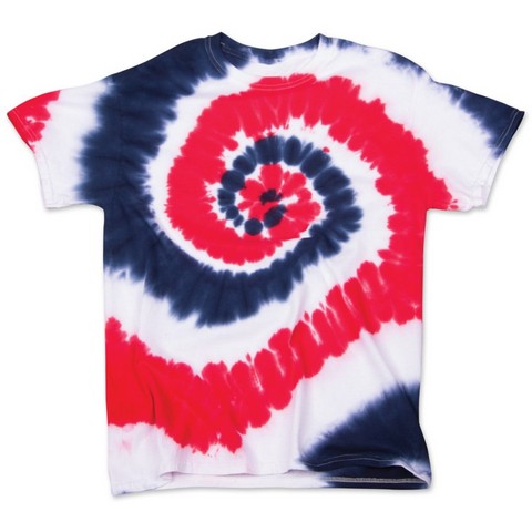 200MS 100 Percent Cotton Multi Spiral Tee for Men - USA - Small