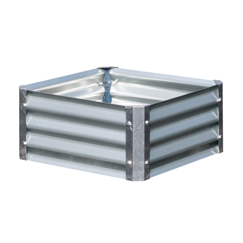 Picture of EarthMark MGB-L021 Bajo Series 22 x 22 x 10 in. Square Galvanized Metal Planter