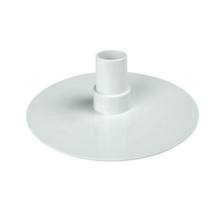 Swimming Pool Round Vacuum Plate with Hose Adapter- White - 6.25 in.