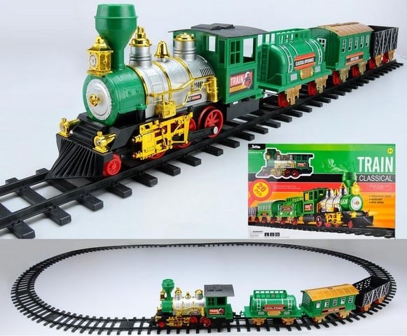 20-Piece Battery Operated Lighted & Animated Classic Christmas Train Set -  NorthLight, 31758834