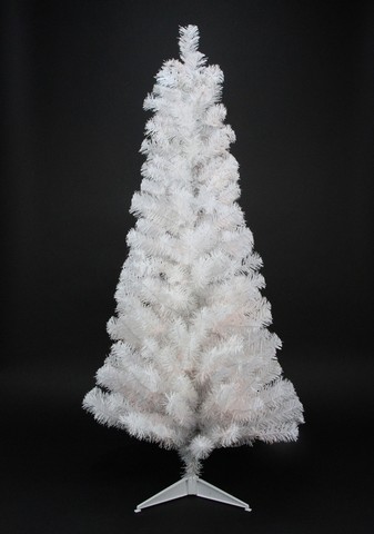 3 ft. x 18 in. White Tinsel Artificial Christmas Tree- Unlit