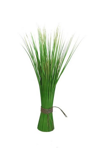 Picture of NorthLight 37.75 in. Green & Yellow Artificial Onion Grass Bundle Wrapped with Decorative Tan Rope