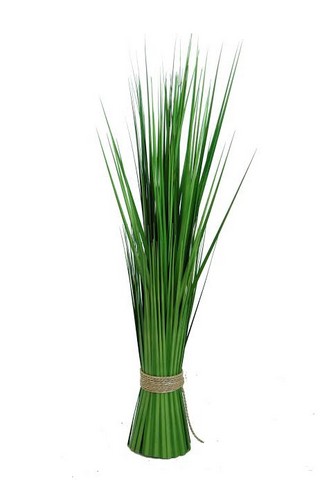 Picture of NorthLight 30.25 in. Green Artificial Onion Grass Bundle Wrapped with Decorative Tan Rope